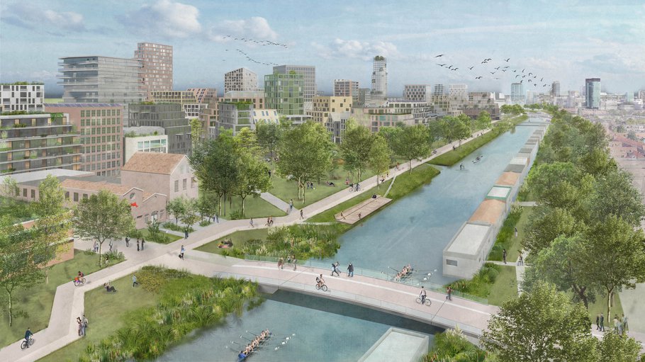 Impressie entree Merwede Utrecht