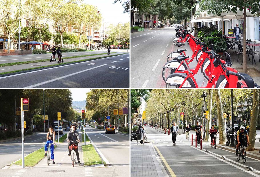 Ruimte voor de fiets in Barcelona