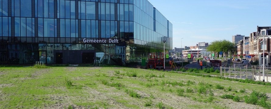 "Delft, Spoorzone (20170718)" (CC BY-NC 2.0) by Wattman (trams, treinen, etc)