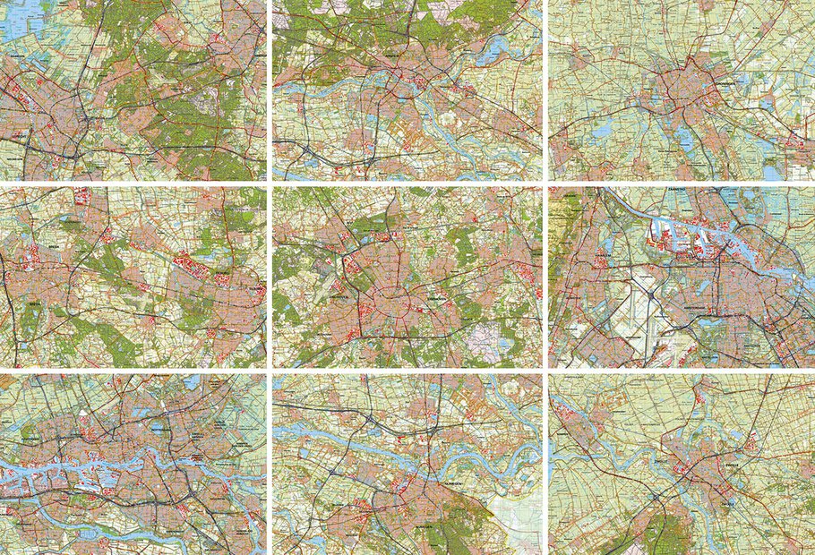 Stadsplattegronden in 2020
