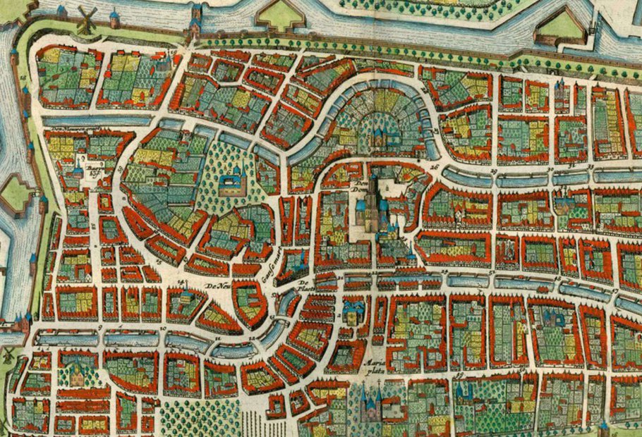 Volop ruimte in de middeleeuwse stad – Utrecht in 1649.