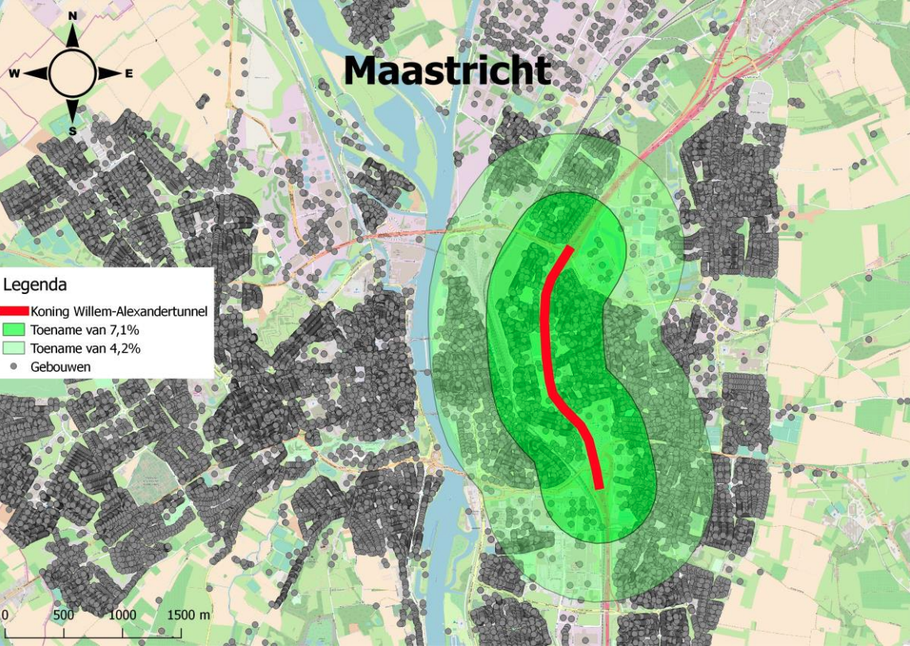 Maastricht: effect ondertunneling A2 op huizenprijzen
