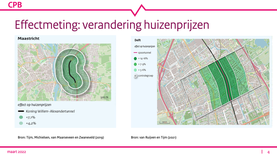 Effectmeting van ondertunneling Delft spoorzone en A2 Maastricht