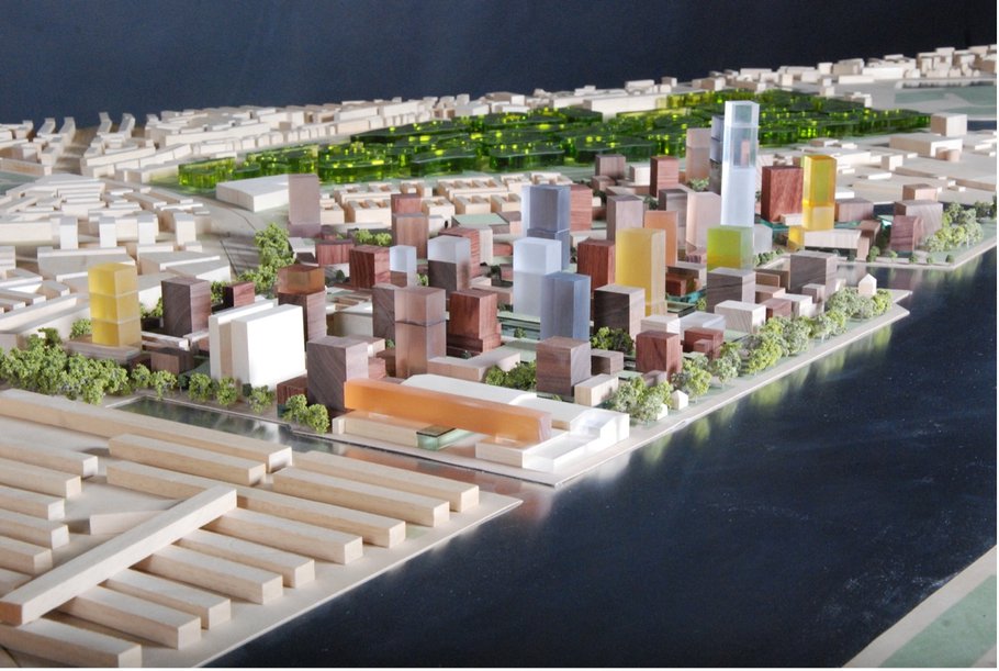 Maquette van Hamerkwartier in Amsterdam