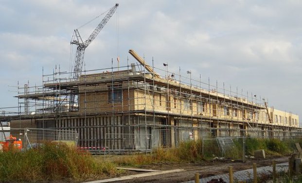 Hof van Augusta in aanbouw, Bergen op Zoom