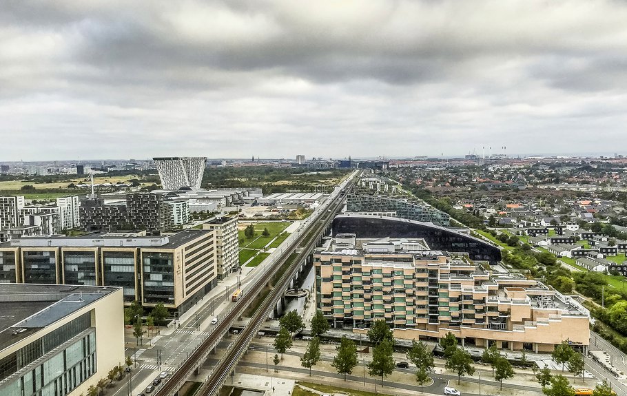 Ørestad en de M1 in Kopenhagen