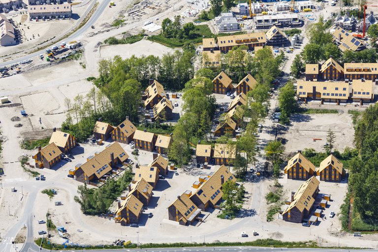 Luchtfoto Bomenrijk Almere Duin