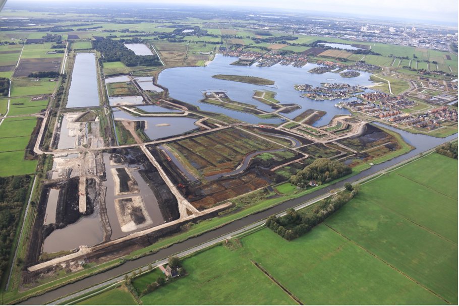 Meerstad vanuit de lucht