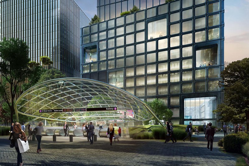 De 7 Line en Hudson Yards in New York
