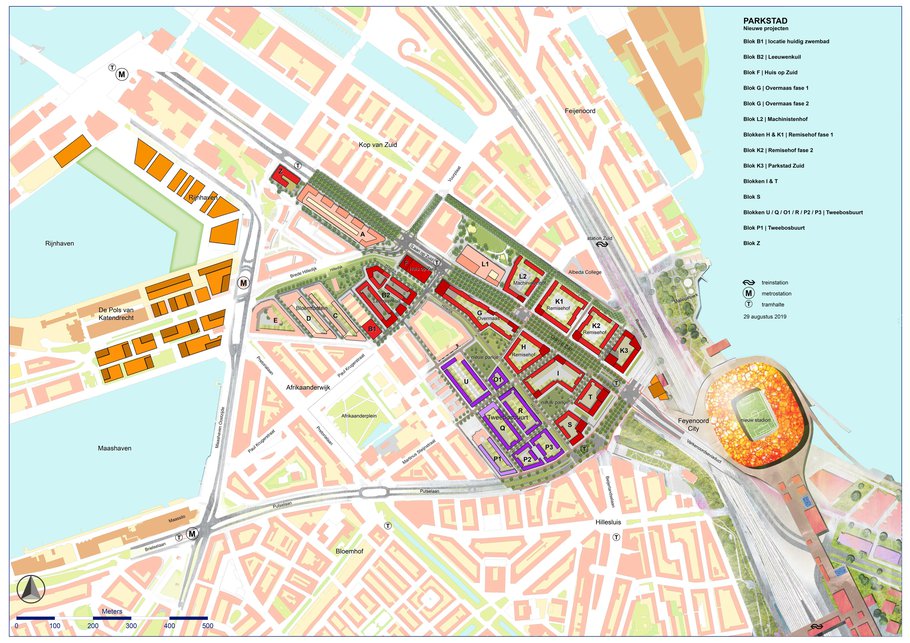 Parkstad Rotterdam - overzichtskaart