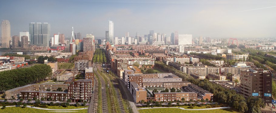 Parkstad Rotterdam - luchtfoto