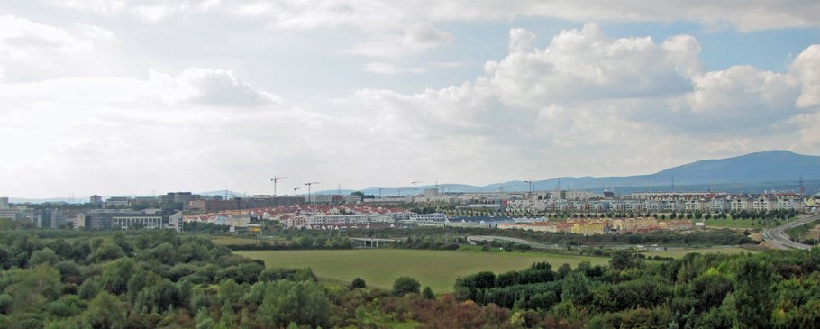 Panorama Riedberg von Osten, September 2010