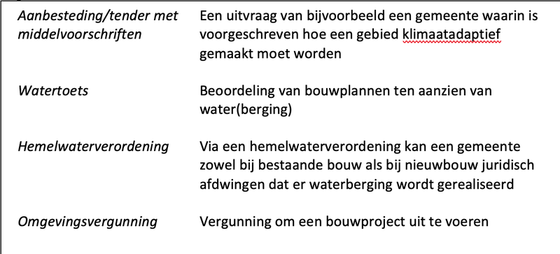 Regulerende instrumenten