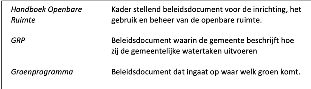 Handboek openbare ruimte