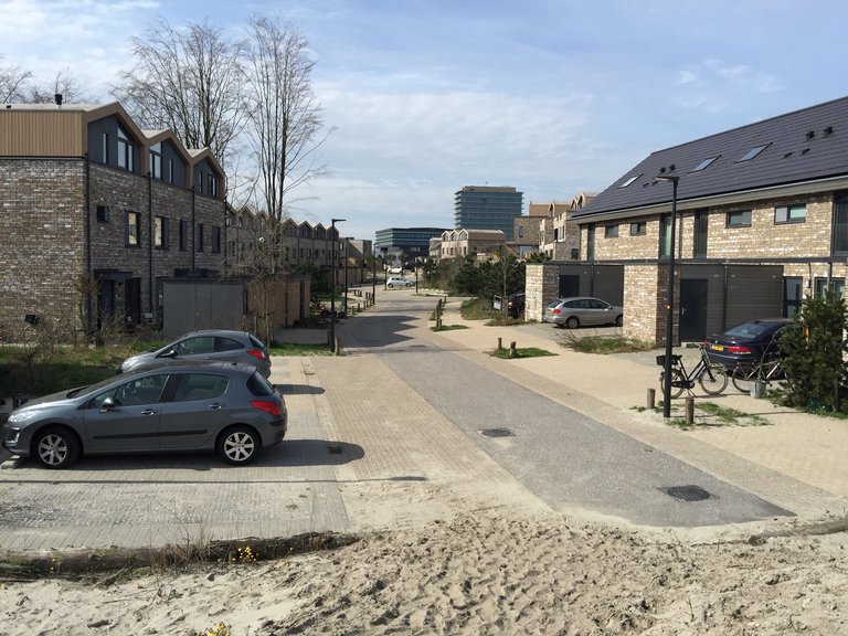 Straat in Almere Duin