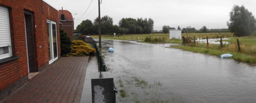 Wateroverlast Ursel