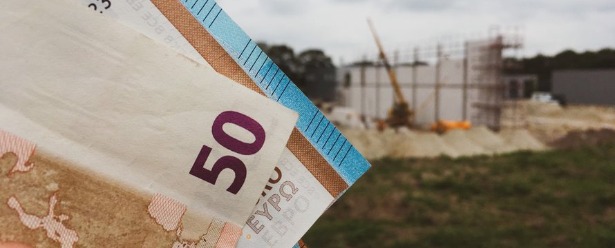 Geld en bouwplaats