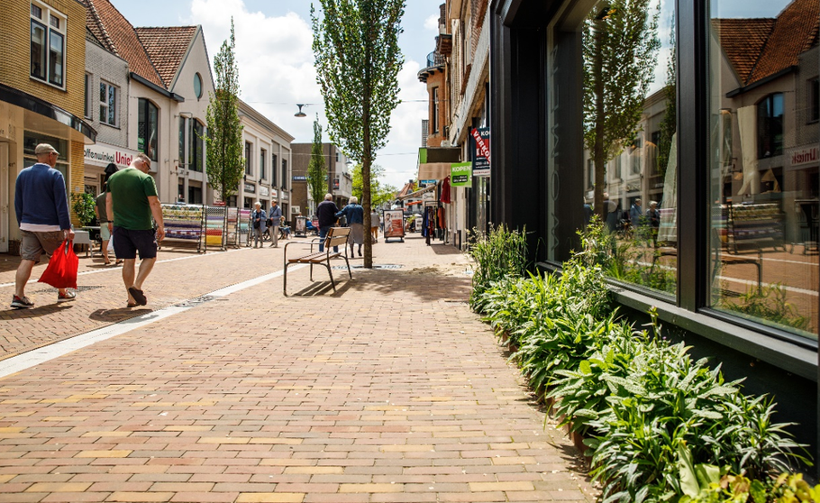 Impressie van de Grotestraat in Ede