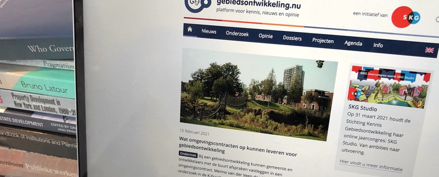 Screenshot laptop Gebiedsontwikkeling.nu