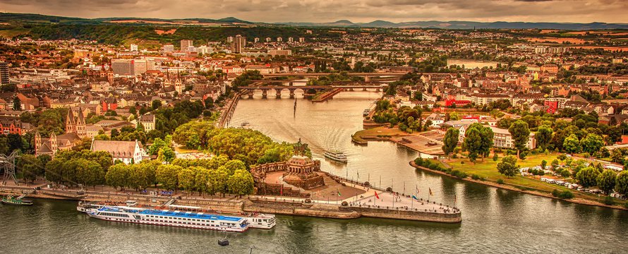 koblenz stad en landschap