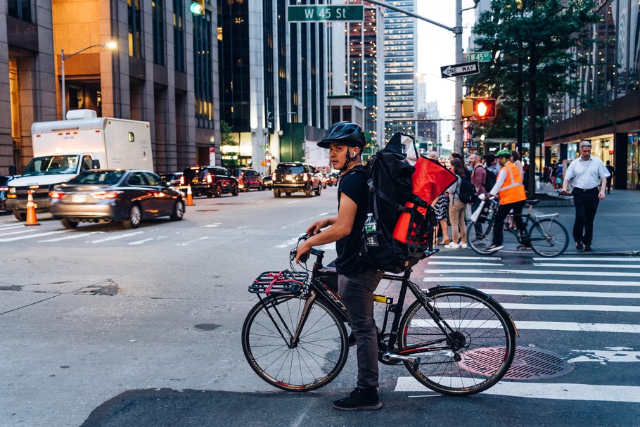 Fietscourier New York City, Amerika