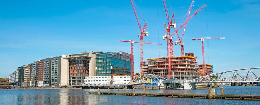 Nieuwbouw in de Amsterdamse haven