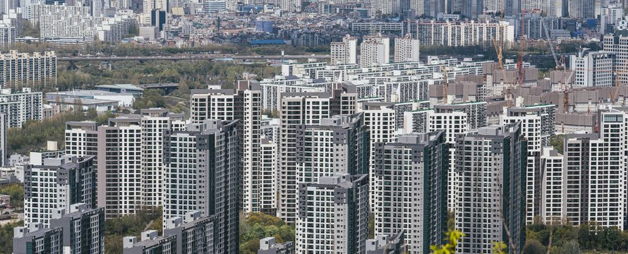 New apartments at Gangnam in Seoul
