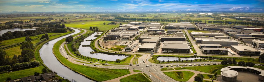 Aerial view of the business park Coenecoop