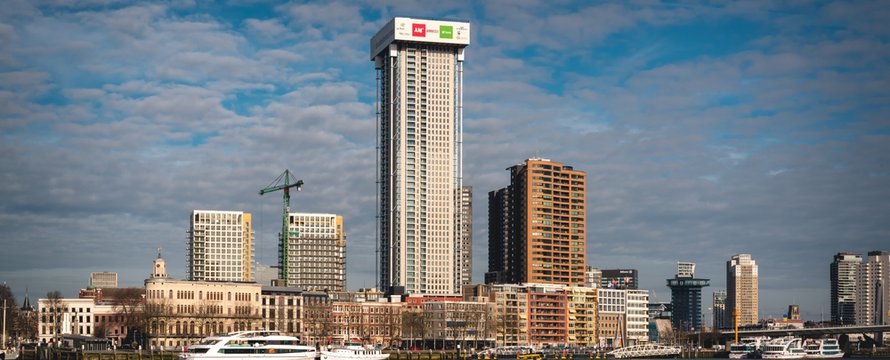 February 2021, De Zalmhaven, also referred to as Zalmhaven Toren, is a project that includes a 215m residential tower in Rotterdam, the Netherlands.