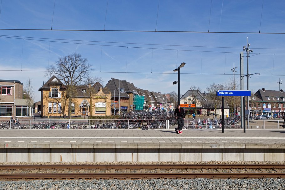 Spoorzone vanaf het station Hilversum