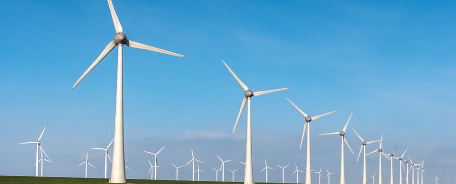 Windmolens in het landschap