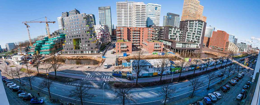 Sleutelproject Zuidas: business district -> Foto: Guido van der Heijden.
