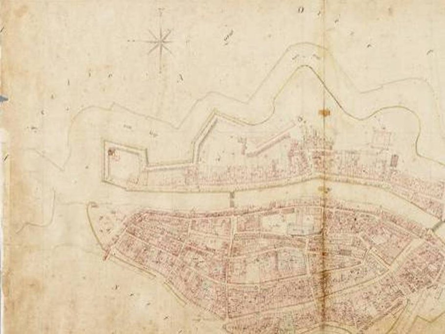 Historische tekening stadskroon