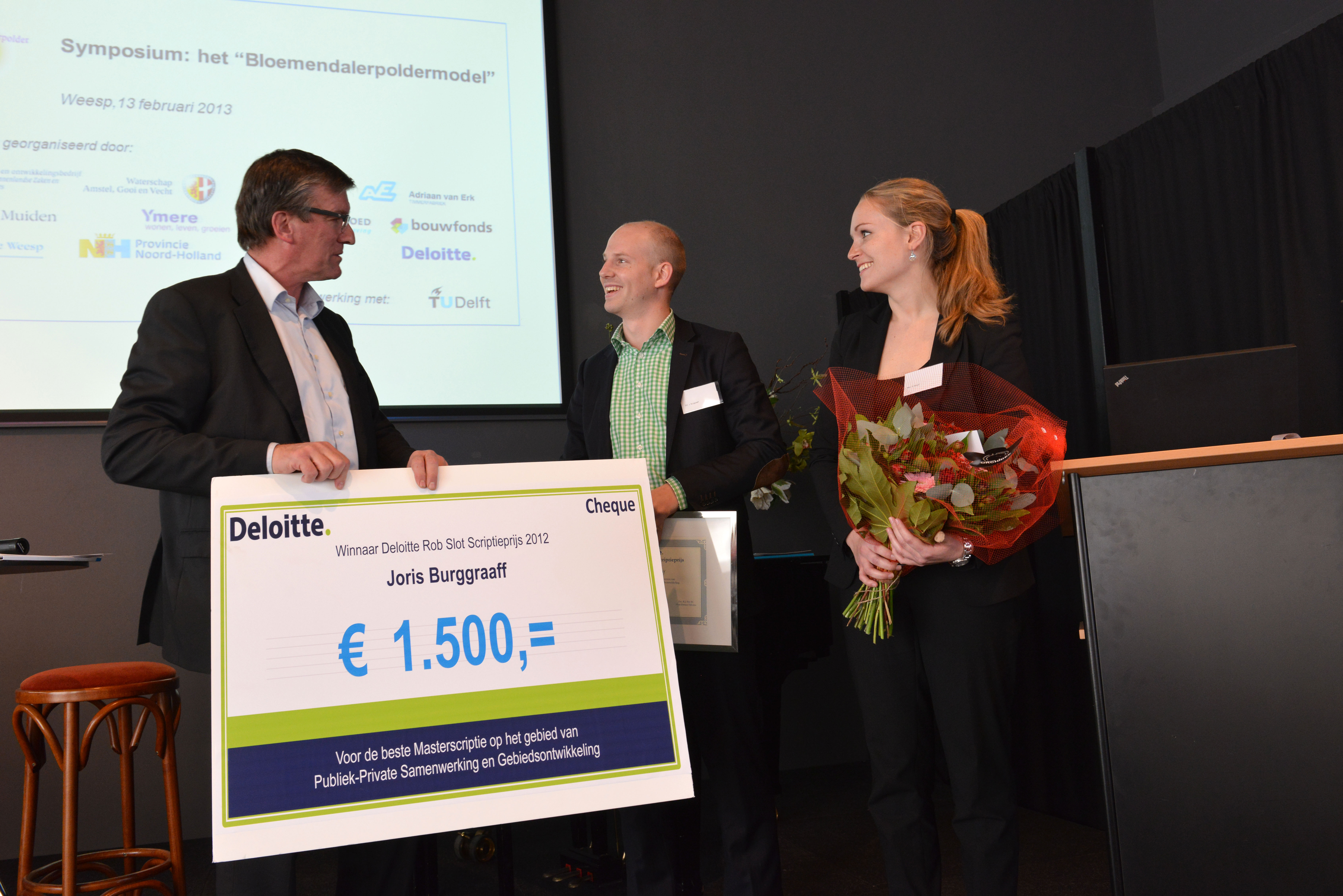 Joris Burggraaff winnaar Deloitte Rob Slot Scriptieprijs 2012